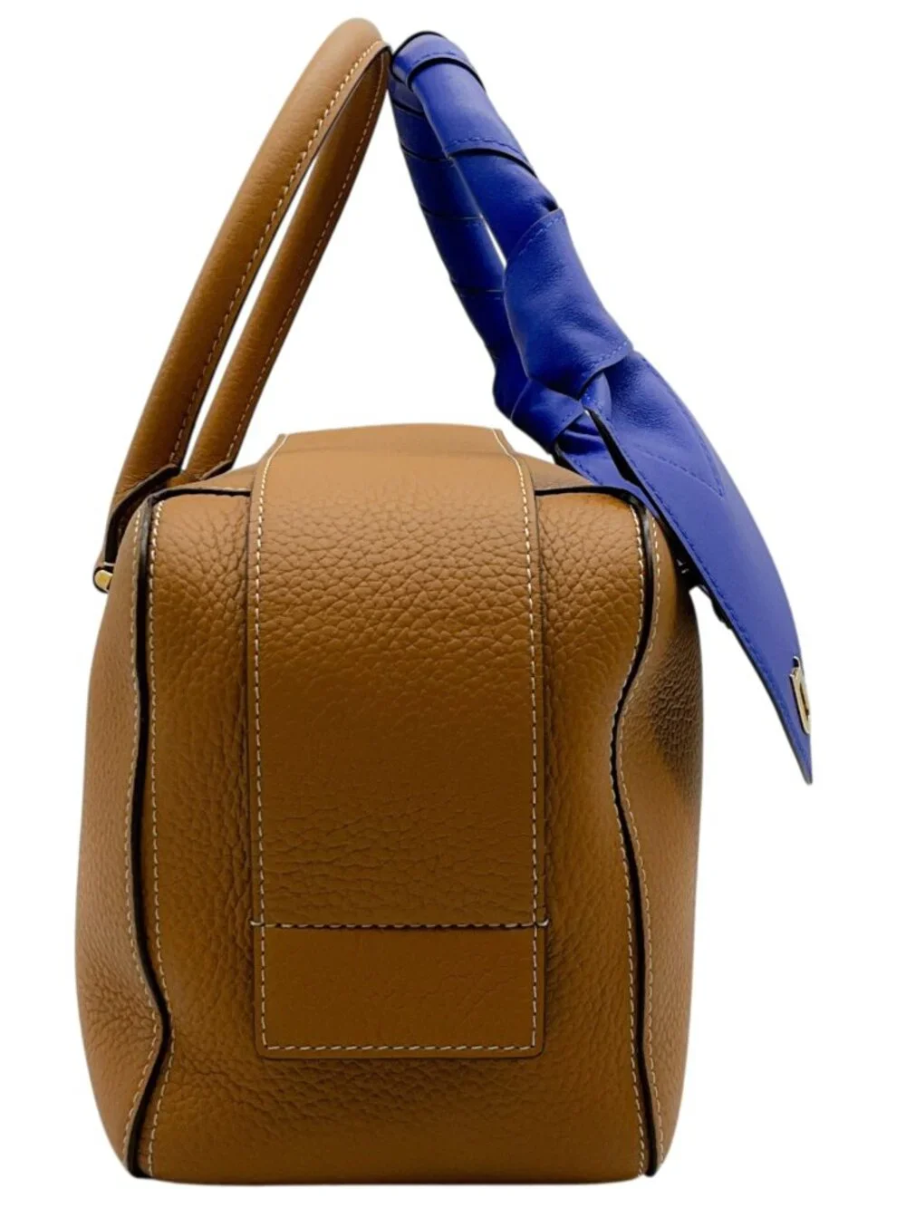 Delvaux Tan / Blue The Cool Box MM Satchel